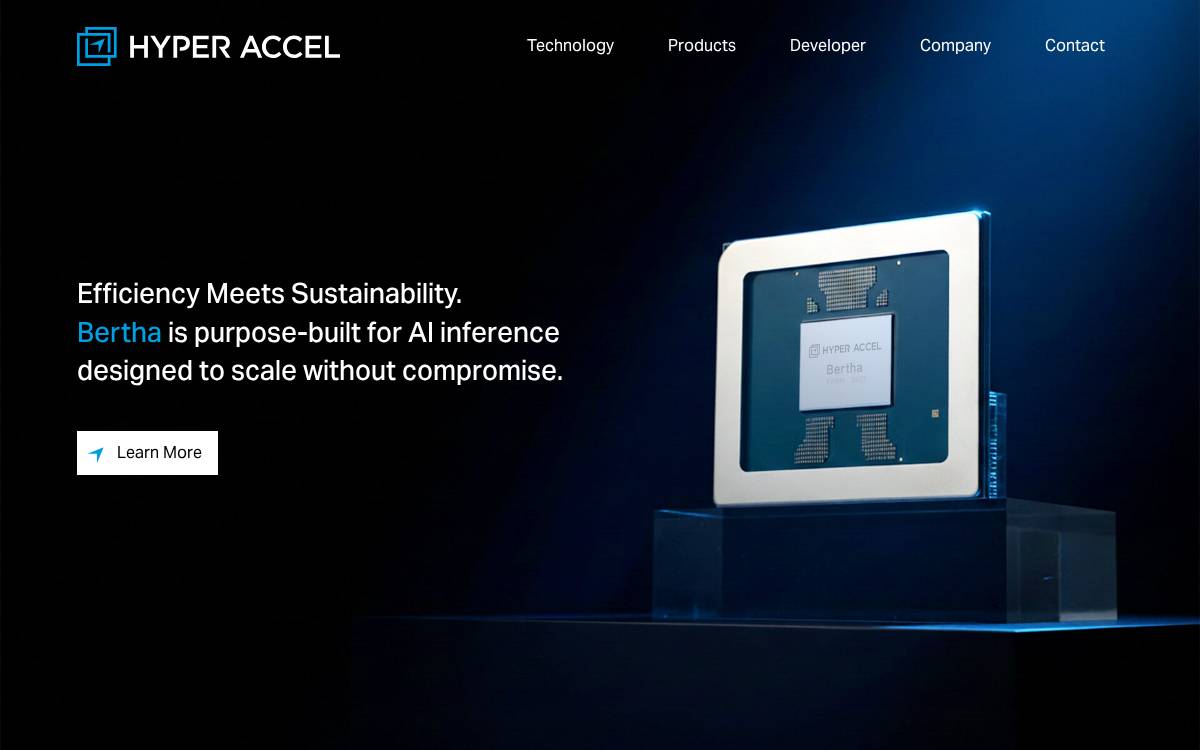 HyperAccel website preview