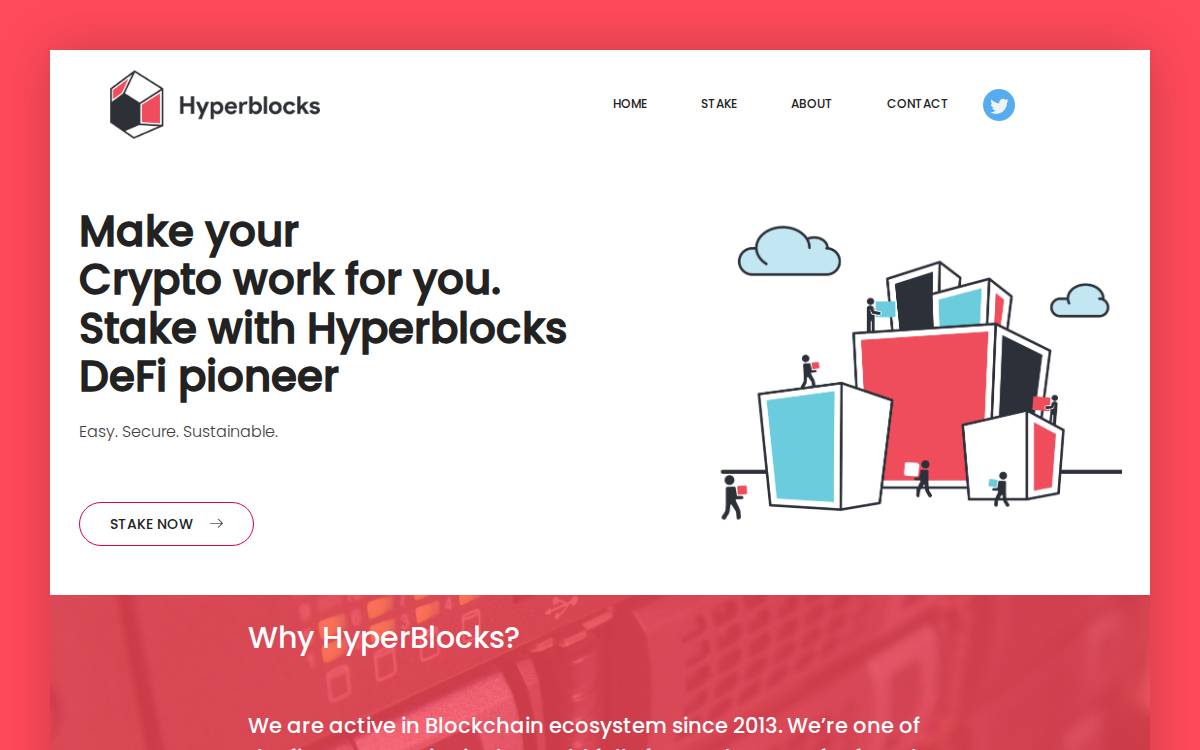 HyperBlocks website preview