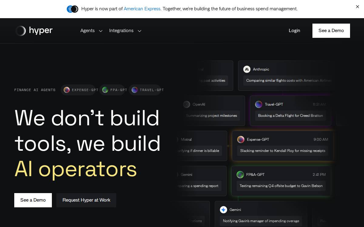 Hyperexpense website preview