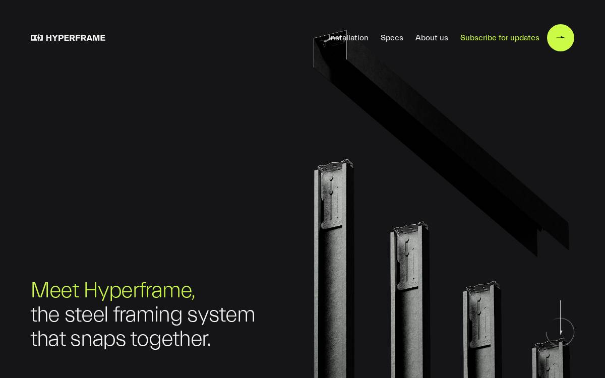 Hyperframe website preview