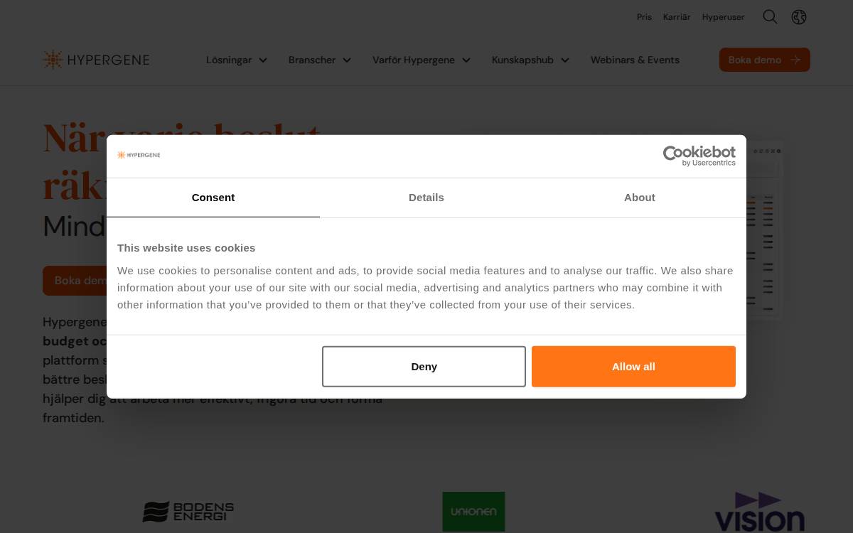 Hypergene website preview