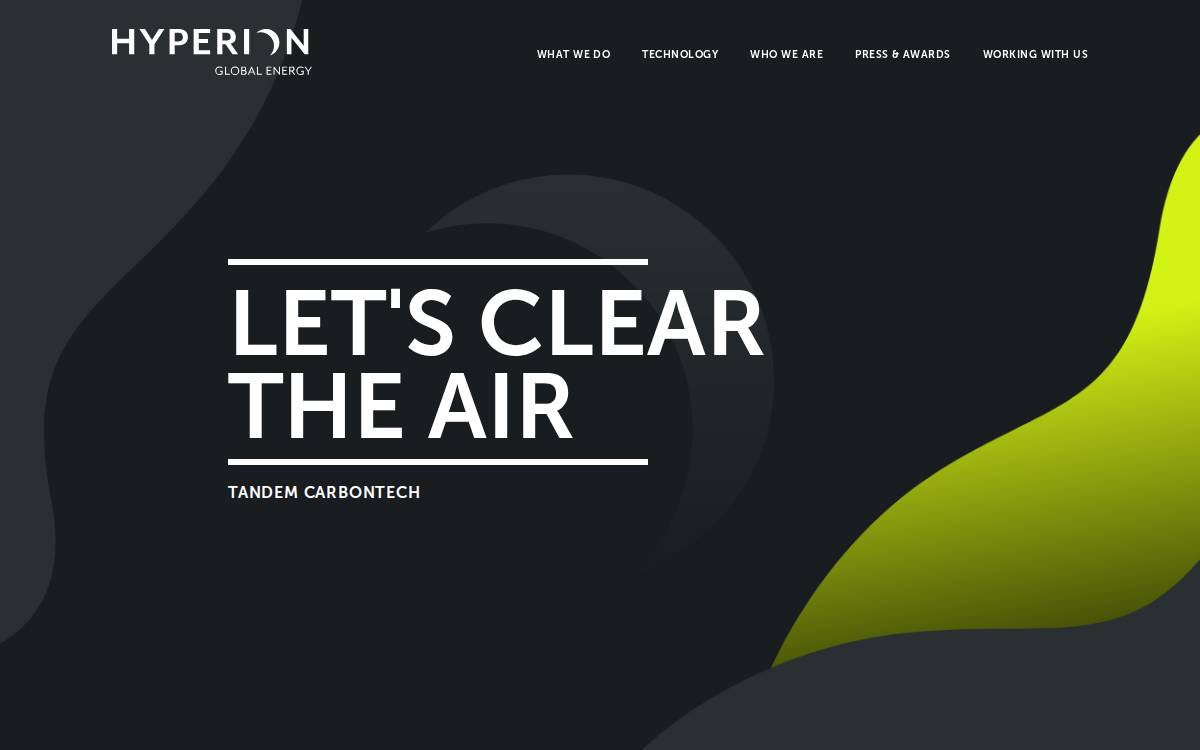 Hyperion Global Energy website preview