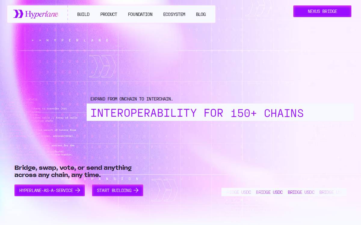 Hyperlane website preview