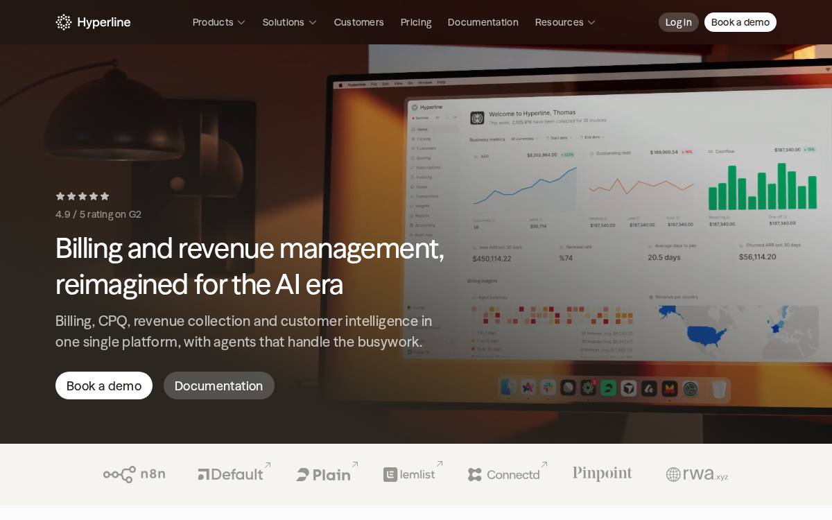 Hyperline website preview