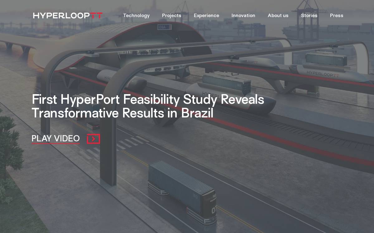 Hyperlooptt website preview