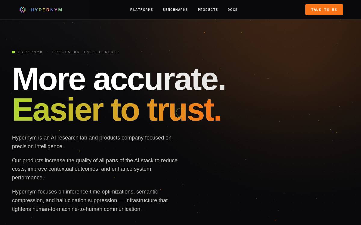 Hypernym website preview