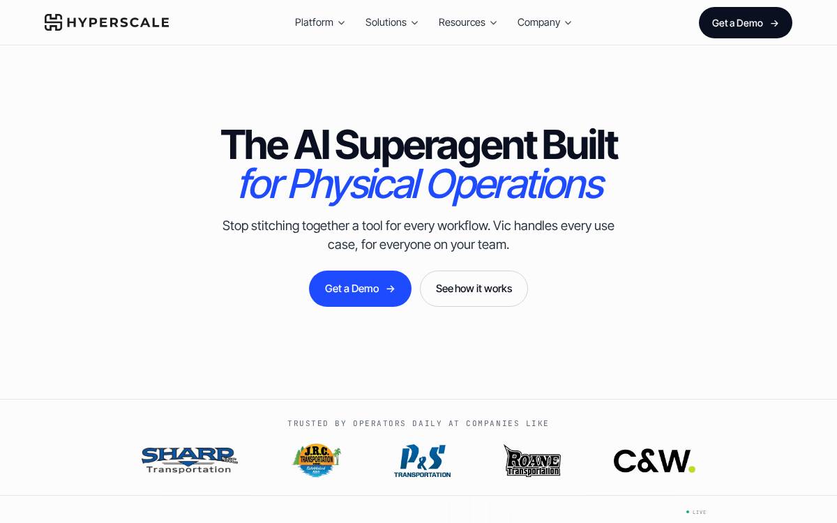 Hyperscale website preview