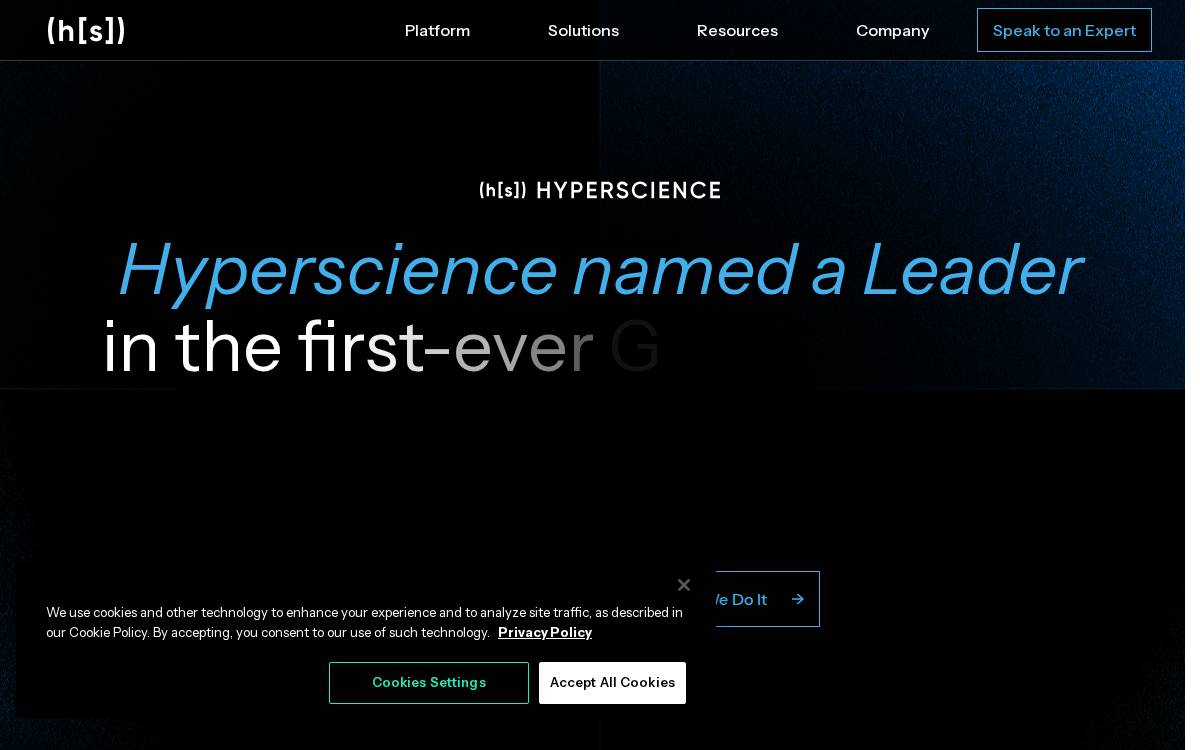 Hyperscience website preview