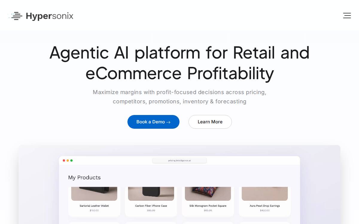 Hypersonix website preview