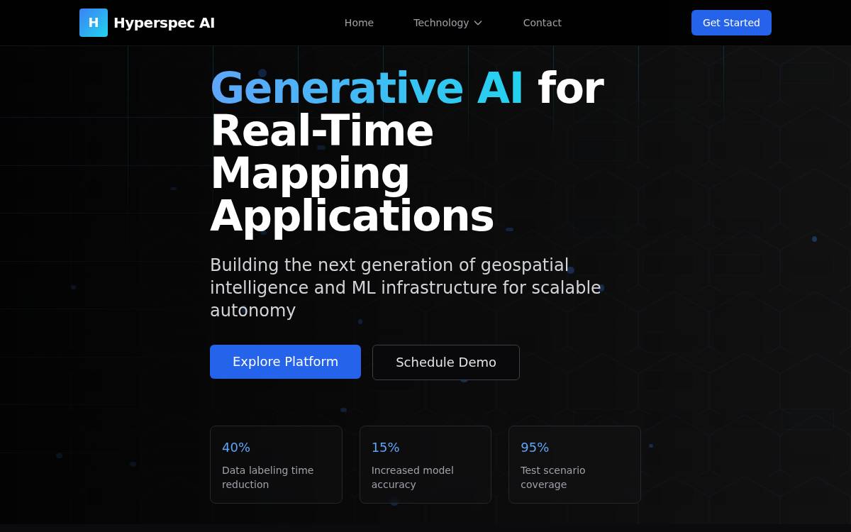 Hyperspec AI website preview