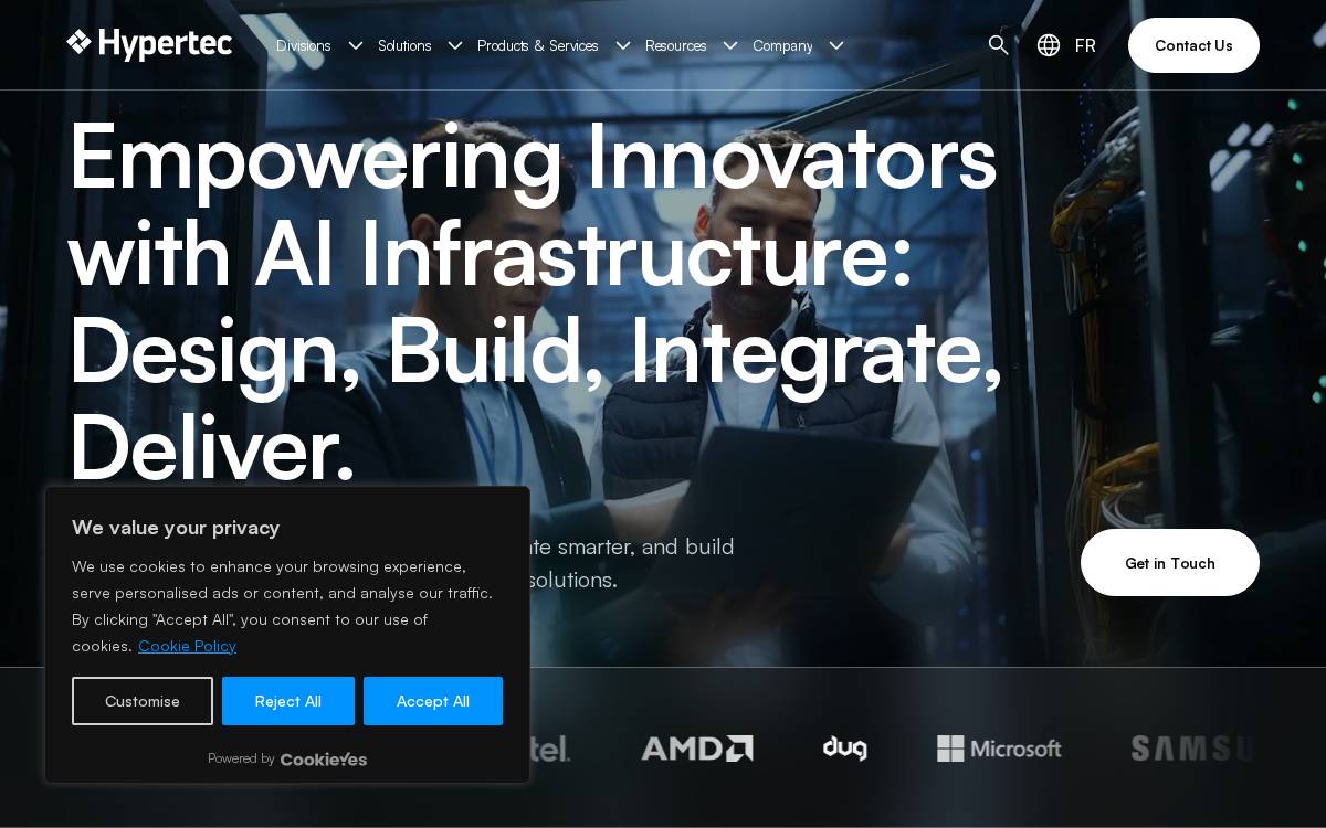 Hypertec website preview
