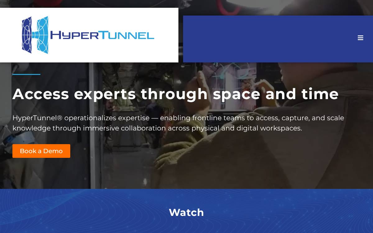 HyperTunnel website preview