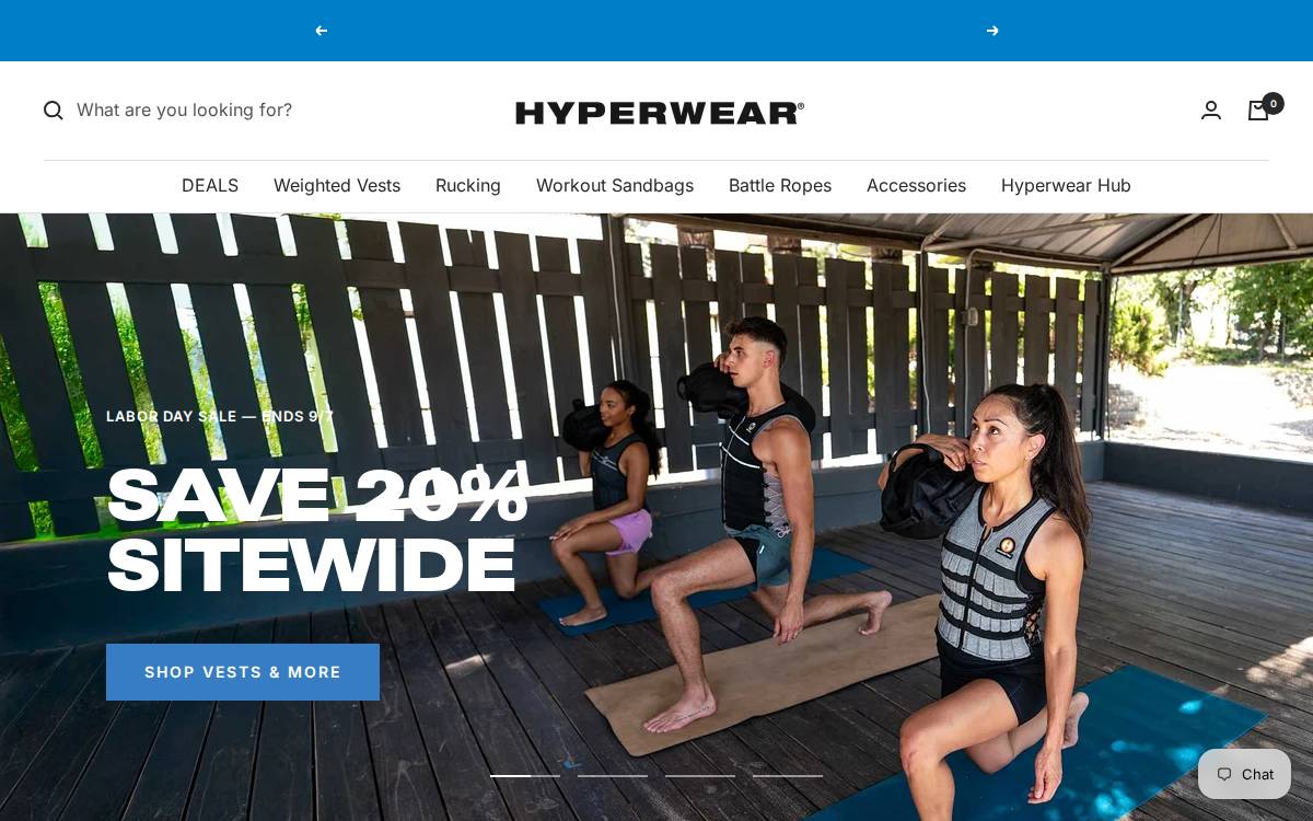 Hyper Wear website preview