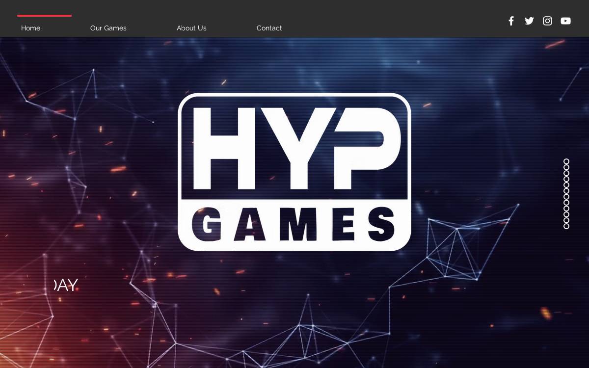 HypGames website preview