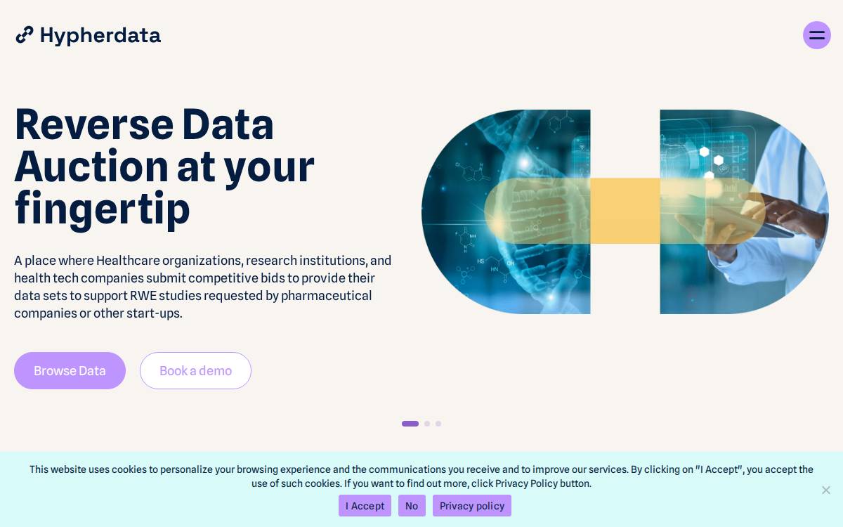 Hypherdata website preview