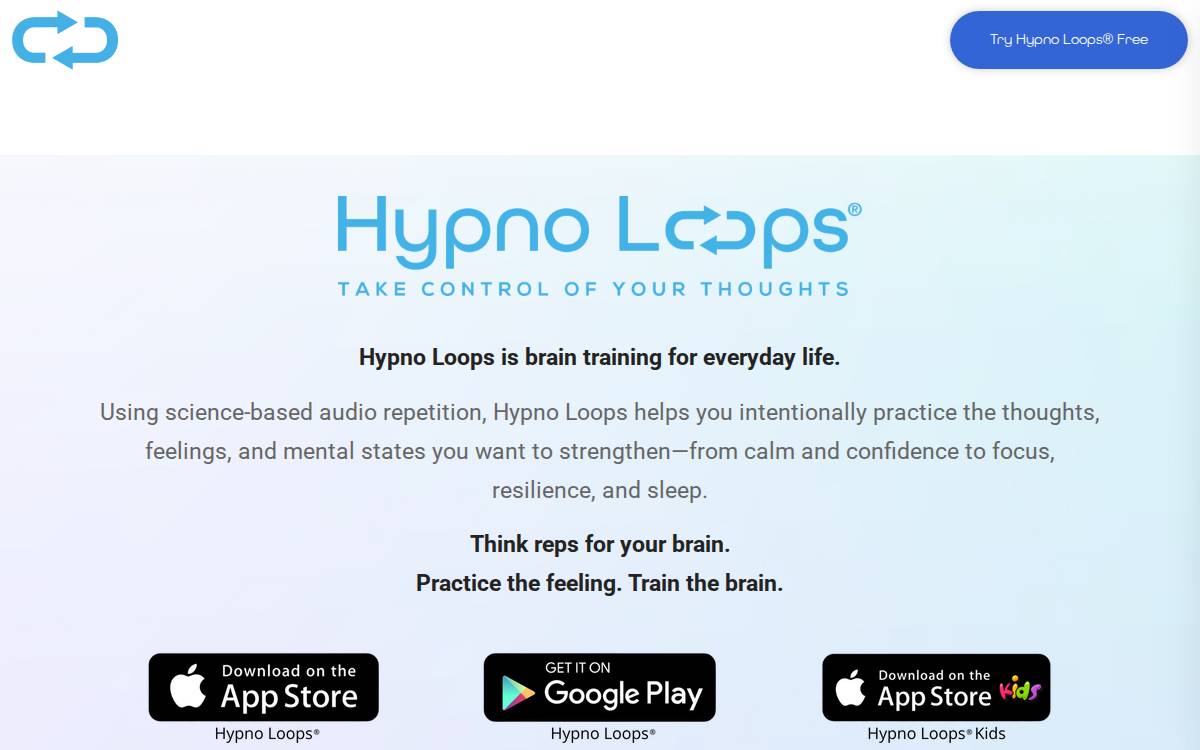 Hypno Loops website preview