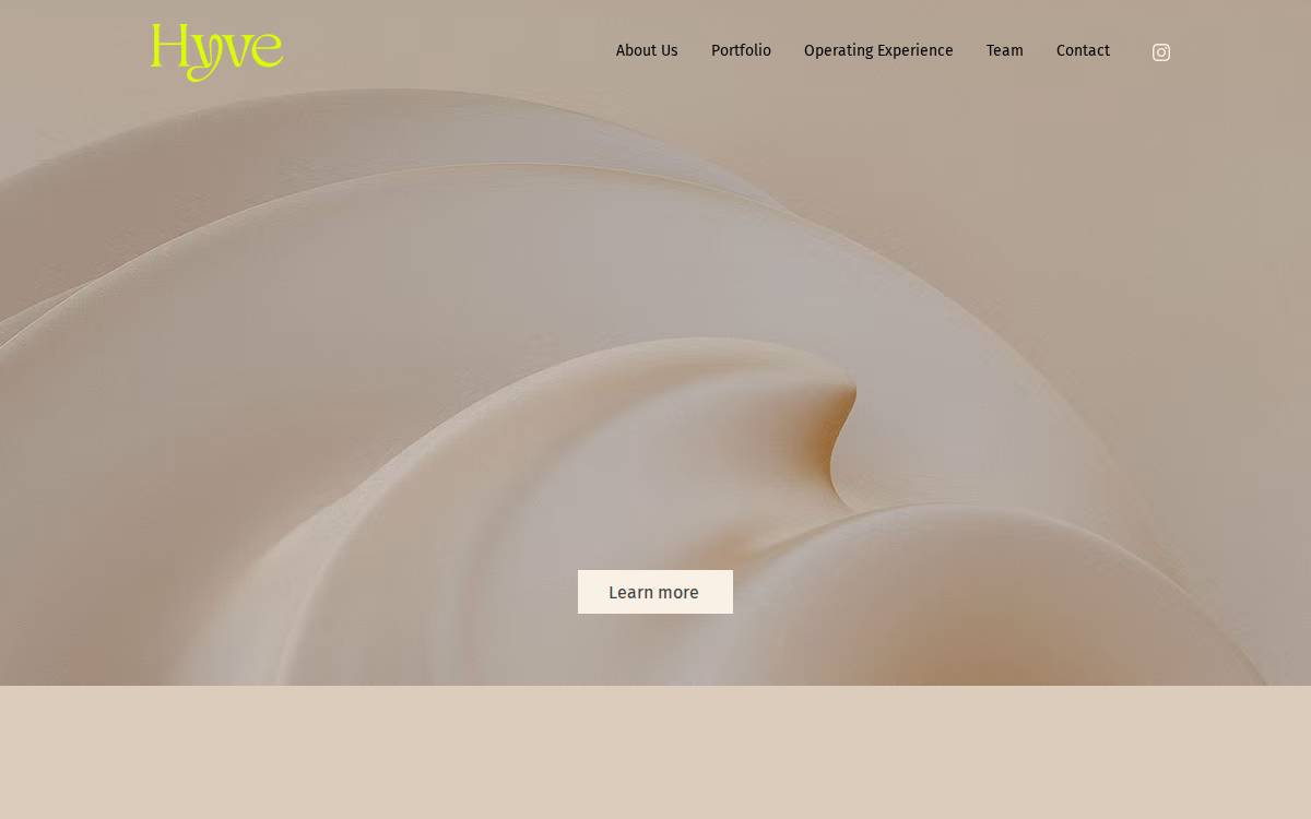 Hyve website preview