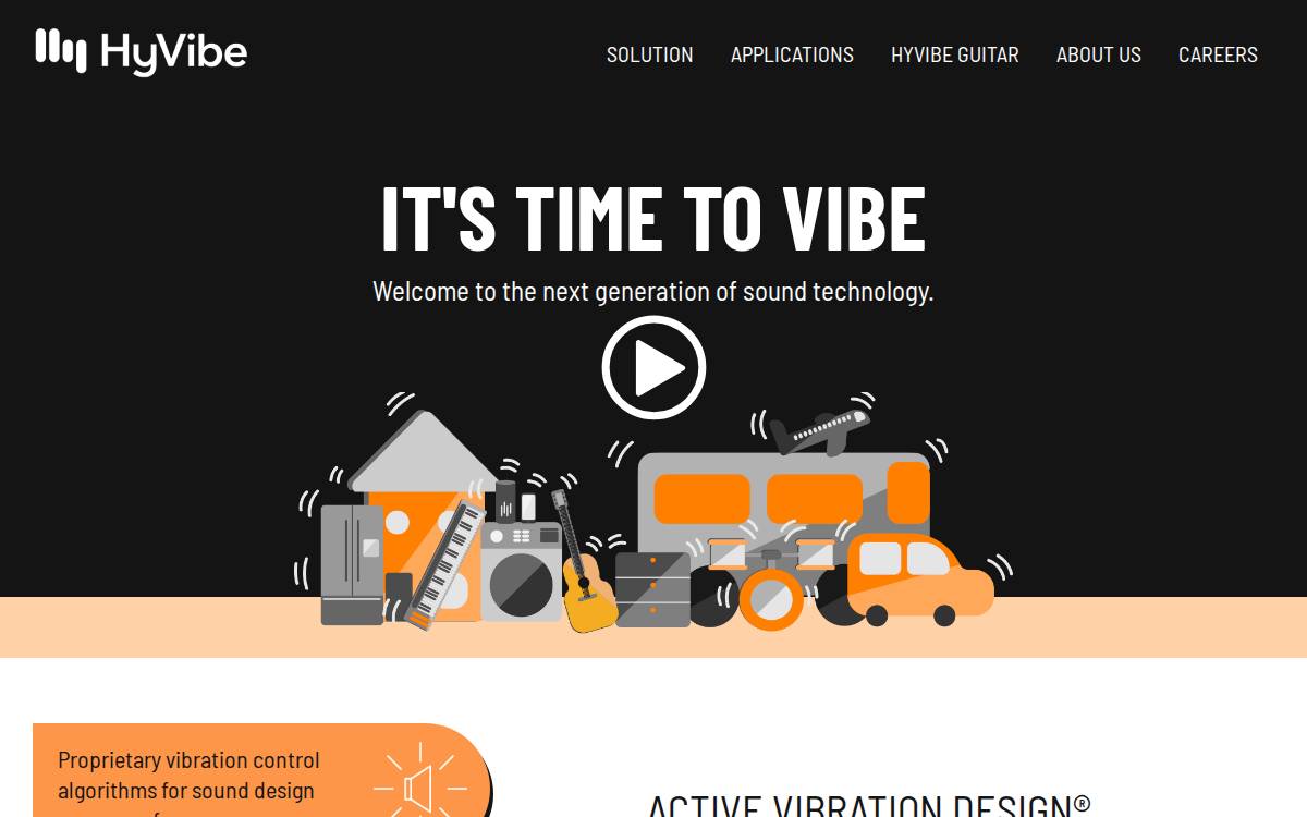 HyVibe website preview