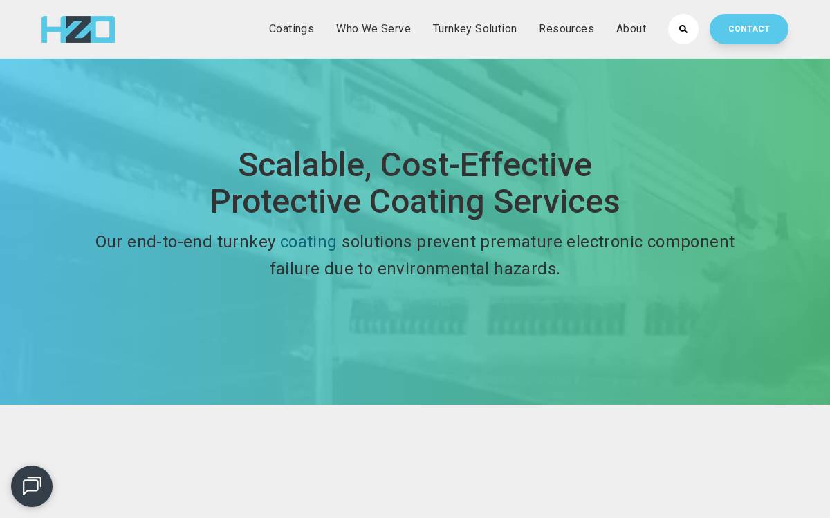Hzo website preview