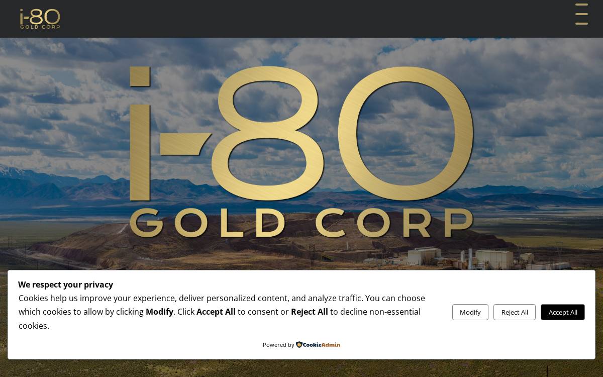 i-80 Gold website preview
