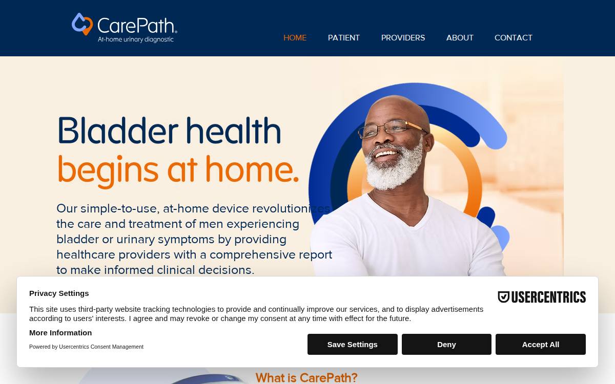I-O Urology website preview