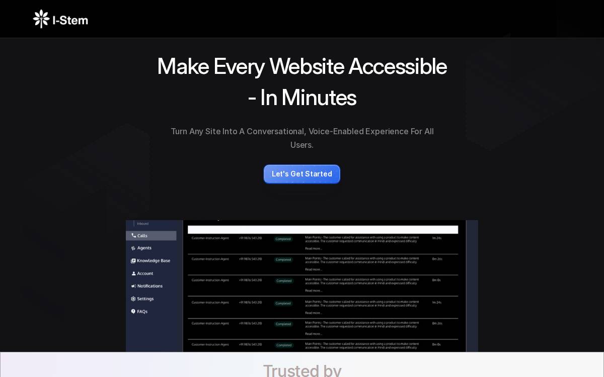 I-Stem website preview