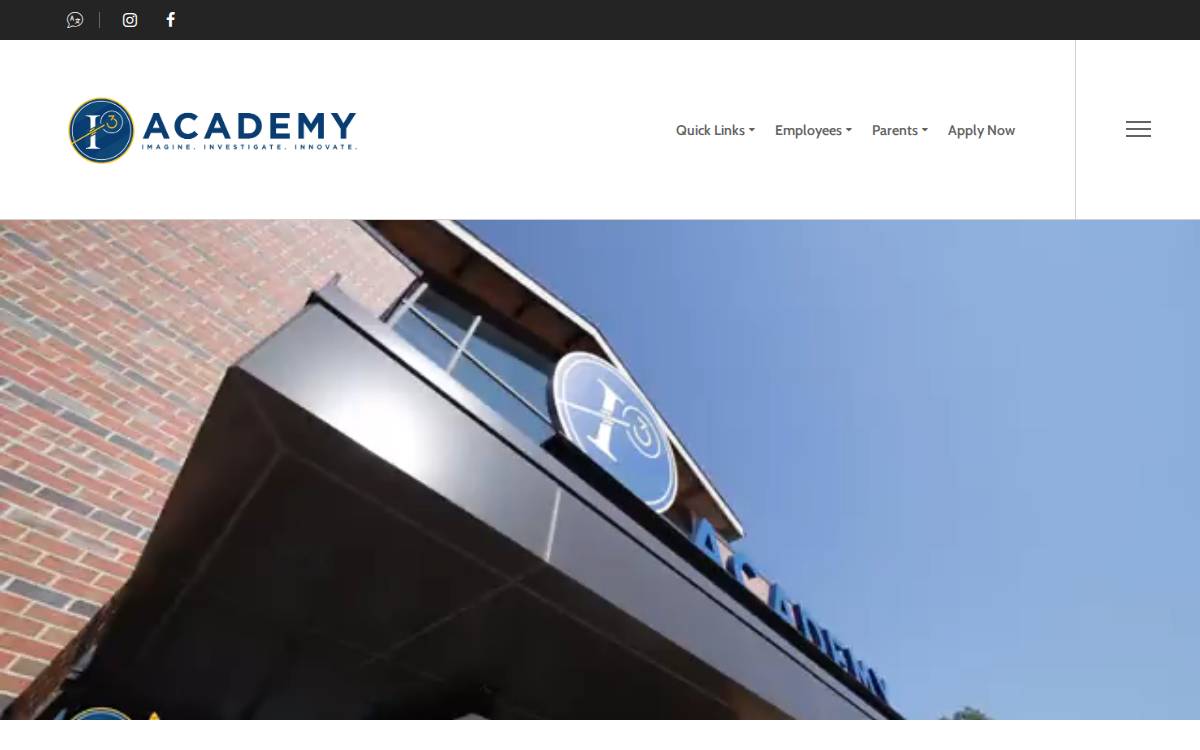 I3 Academy 3 Schools website preview