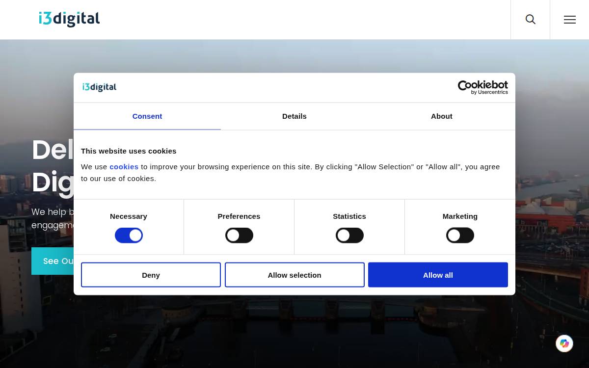 i3 digital website preview