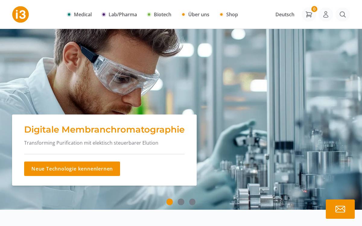 i3 Membrane website preview
