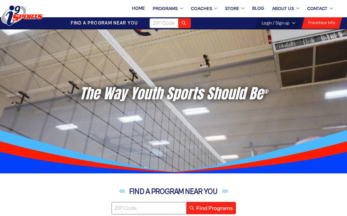 I9Sports website preview