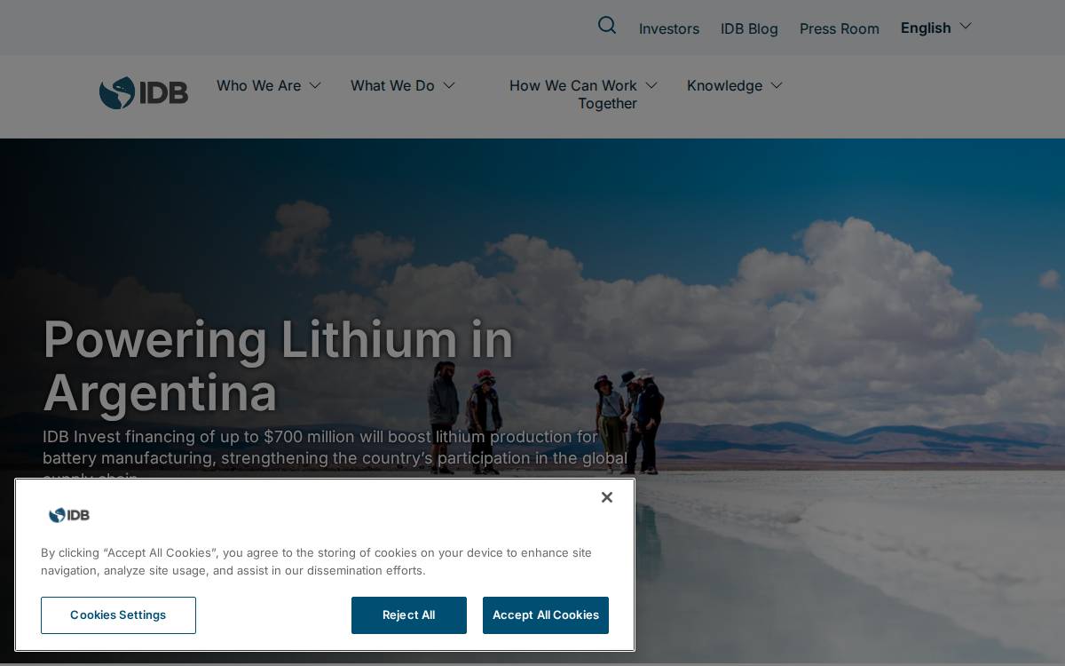 Iadb website preview