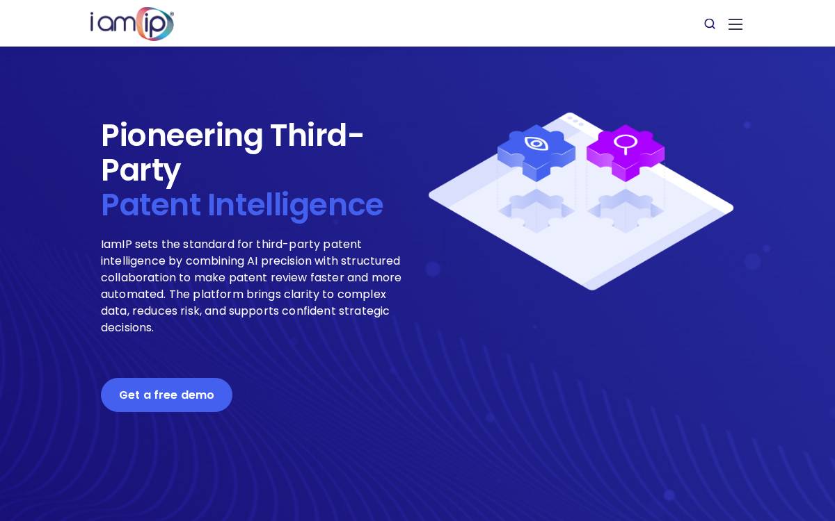 IamIP website preview