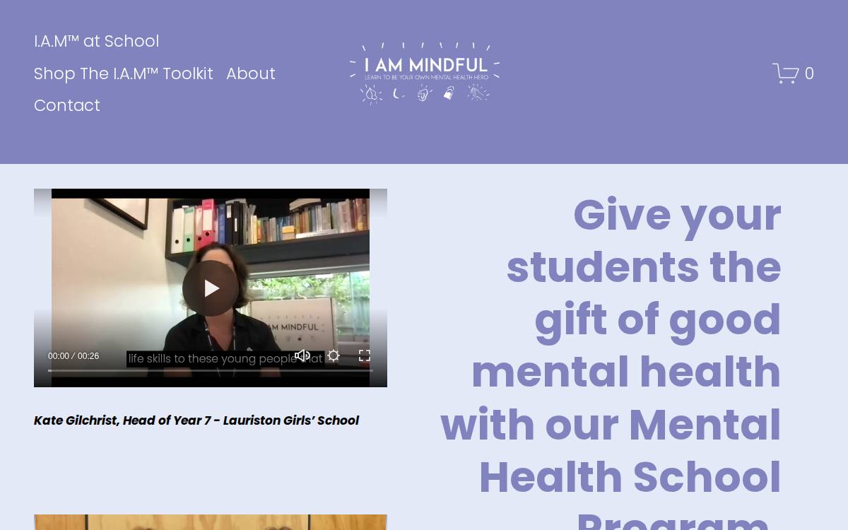 Iammindfulco website preview