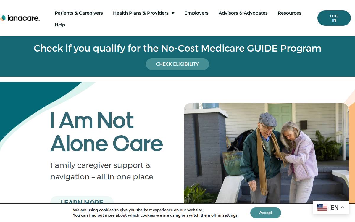 Ianacare website preview
