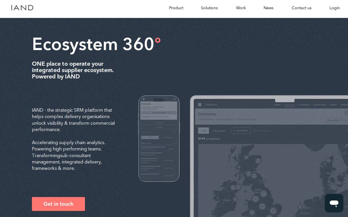 IAND website preview