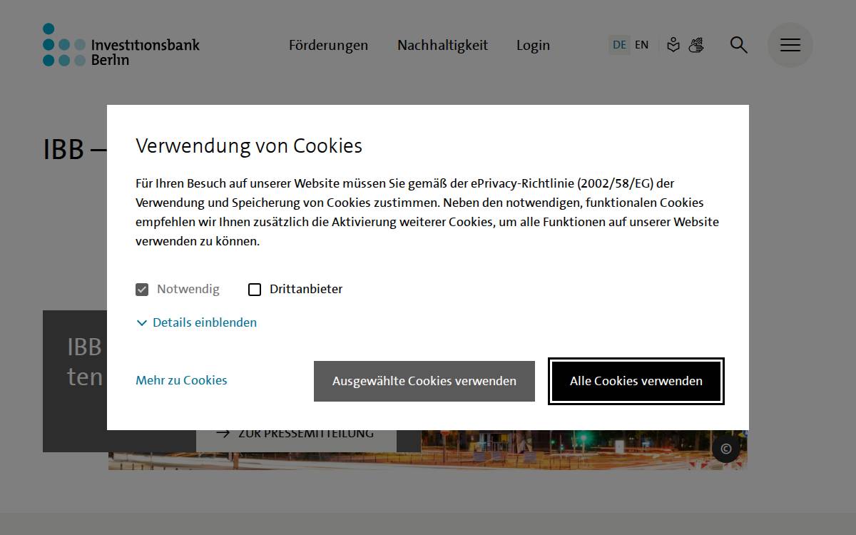 IBB Ventures website preview