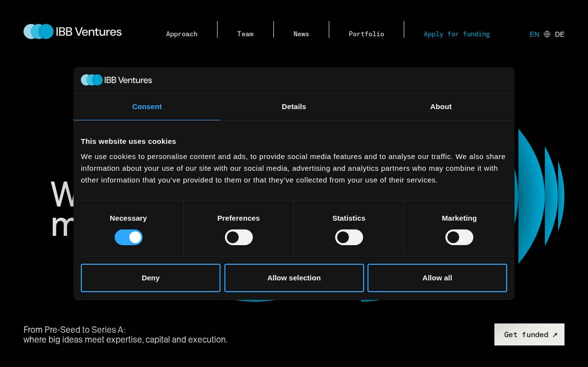 Ibbventures website preview