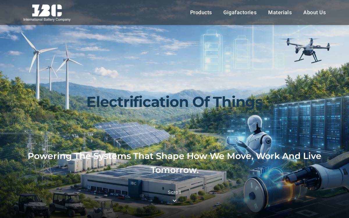 Ibcbatt website preview