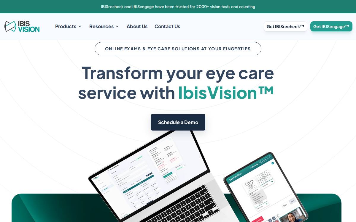 Ibis website preview