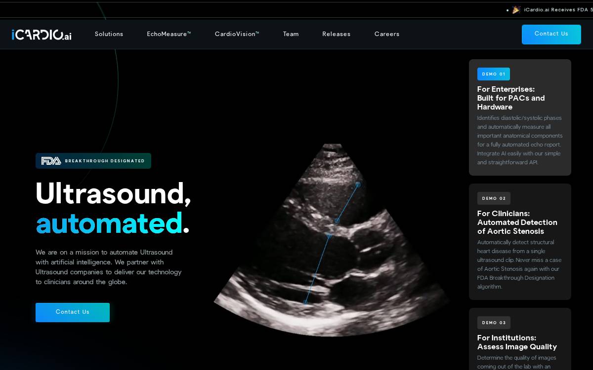 Icardio.AI website preview