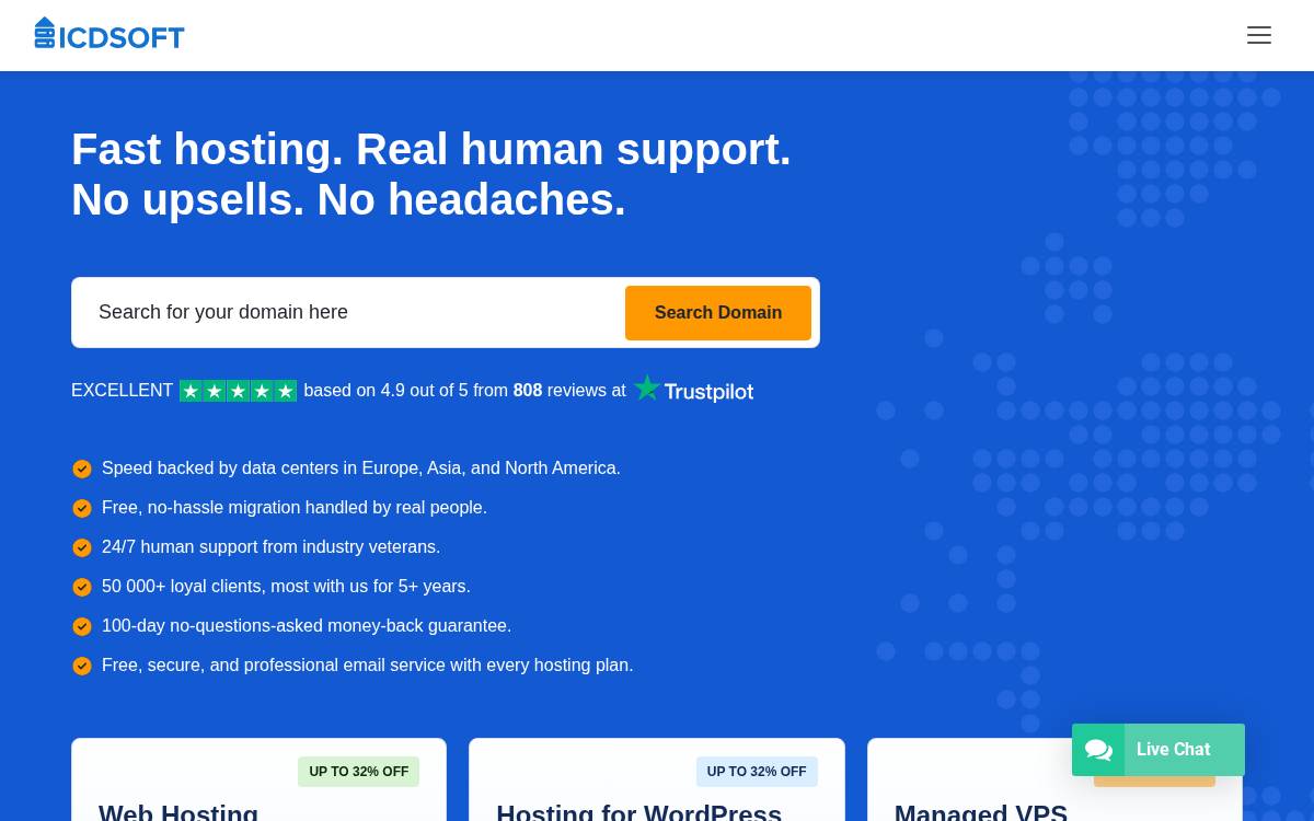 ICDSoft website preview