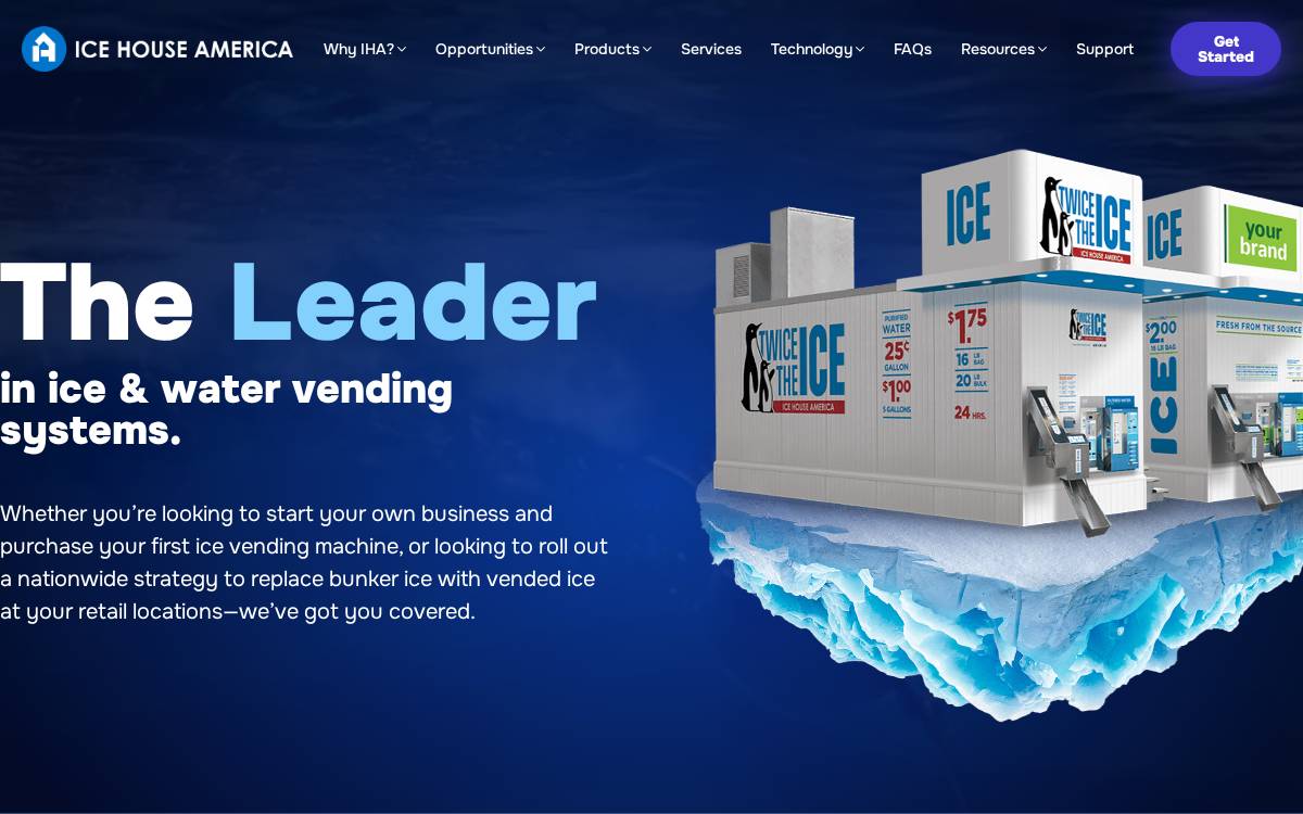 Ice House America website preview