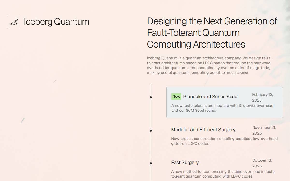 Iceberg Quantum website preview