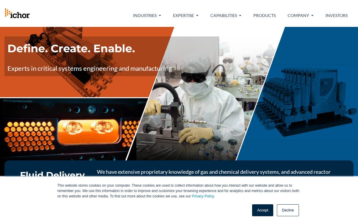 Ichor website preview