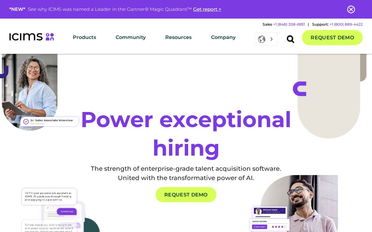 iCIMS website preview