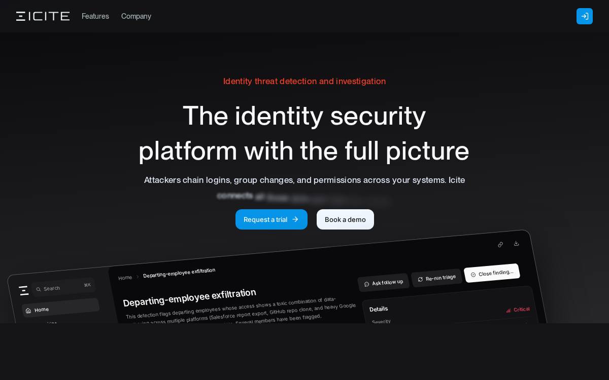 Icite website preview