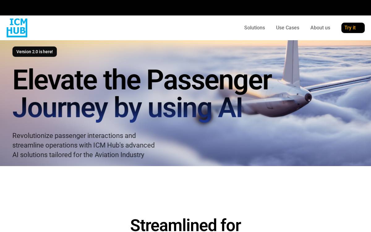 ICM Hub website preview