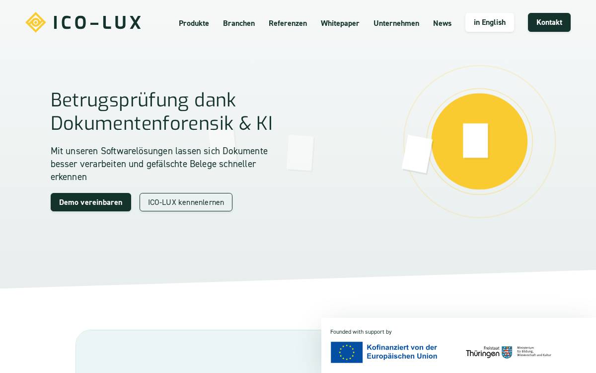 Ico Lux website preview