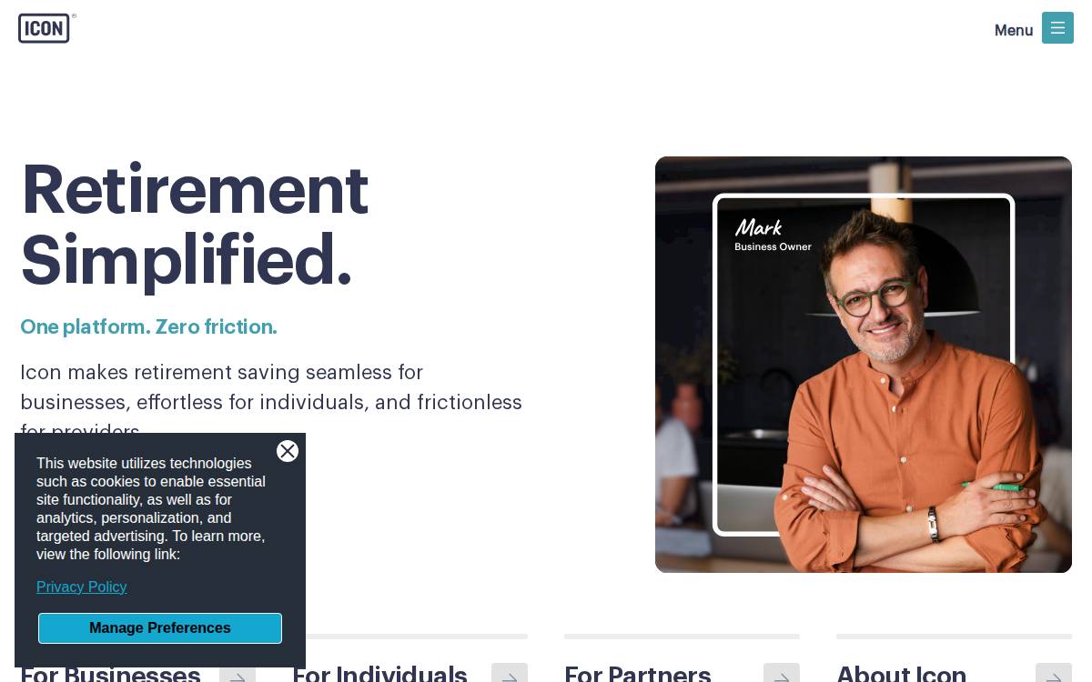 Icon website preview