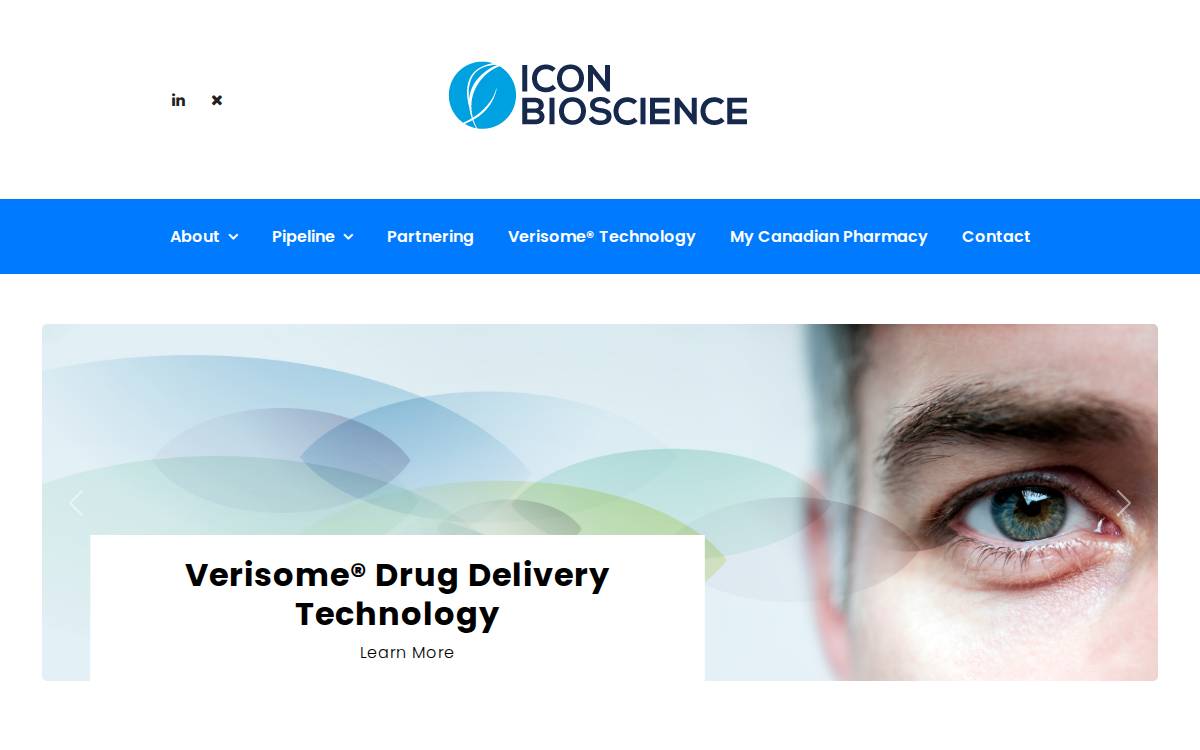 Icon Bioscience website preview